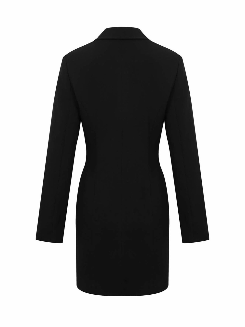 Black Blazer with Light Blue Frayed Trim - Picture 2 of 6